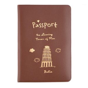 Torby do przechowywania PVC Passport Holder Pokrywa Identyfikator Identyfikator Folder Dokument Travel Case Drop