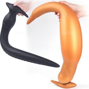 Super Long Anal Plug Huge Butt Plug BDSM Product Inflatable Plugs Anal Vagina Dilator Adult Erotic Sex Toy For Men Women Couples