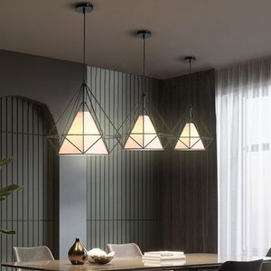 Square Ceiling Led Light, Pendant Lamps for Kitchen, Home Decor, Walkway, Recessed Mount, Bedroom, E27, Iron PL-2525F