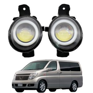 Nissan Elgrand E51 için Sis Işık 2002-2003 Yüksek Kalite Çifti Gündüz Çalışan Işıklar Led Melek Göz Styling