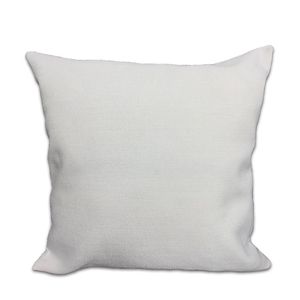 18x18 off White Faux Linen Pillow Case Blanks 100% Polyester Artificial Burlap Cushion Cover Whosales for SubliMation