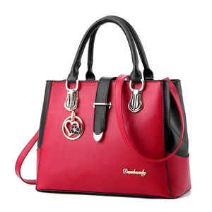 HBP Women Handbags PU Leather Messenger Bags Tote Fashion Top-Handle Female Pouch High Quality Handbag Purse Effini Red