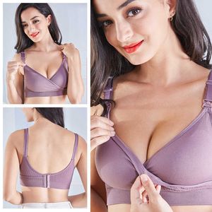 Lactation Bra Is Highly Elastic And Seamless With No Edges And Lace To Untie The Lactation Bra For Maternity Wear. Y0925