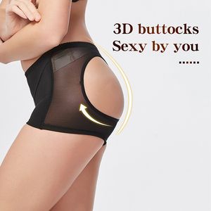 Premium Sexy Hip Lifter Hollow Safety Panties Låg midja Body Shapers Hip-Lifting Underkläder För Kvinnor Bygga En Naturlig Sexig Buttocks