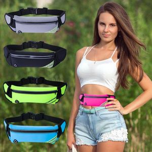 Outdoor Bags Running Bum Bag Fitness Workout Belt Fanny Pack Exercise Waist Travel Money For 6.5 Inch Phone