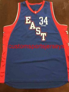 Mens Women Youth 2004 All Star East Basketball Jersey Il ricamo aggiunge qualsiasi numero di nome