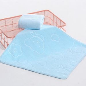 25 * 25 cm gospodarstwa domowego Mikrofibra Absorbent Myjnia Twarz Myć Infant Zagęścić wytłoczone kreskówki Niedźwiedź Drukowane ręczniki dla dzieci ZZB8751