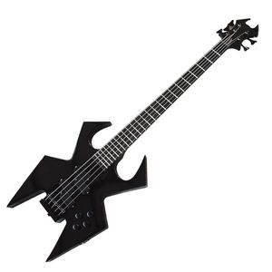 Outlet di fabbrica-5 corde Black Black Solutisual Shaped Bass Guitar con 24 tasti, Fretboard in palissandro