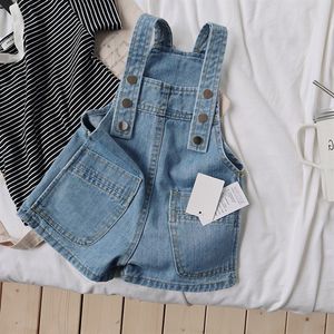 Baby Rompers Newborn Girls One Piece Jumpsuits Navy Jean Infantil Sleeveless Playsuits Children Overalls Clothes