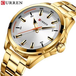 CURREN Top Mens Watches Fashion Luxury brand Men Watch Male Watch Wristwatch Waterproof Men Quartz Sport Clock Relogio Masculino 210517