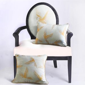 クッションカバー装飾枕ケースビンテージ芸術的な豪華な飛ぶ鳥ジャクアードクシーンソファ椅子クッション/装飾