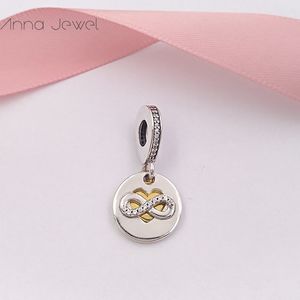 Charms für Schmuckherstellungsset Herz der Unendlichkeit Pandora 925 Silber Tennisarmband Perlen Kinder Frauen Männer Kette Armreifen Halskette Anhänger Geburtstagsgeschenk 796200CZ