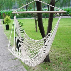 Nordic Style Round Hammock Outdoor Indoor Dormitory Bedroom Hanging Chair For Child Adult Swinging Single Safety Pads