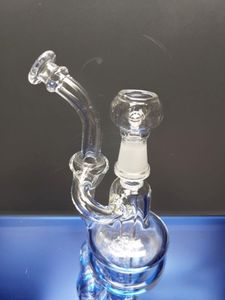 10mm mini glass bongs recycler dab oil rigs water pipe 10mm joint water bong with nail and dome zeusart