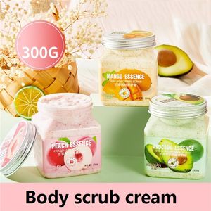 300g Fruity Mango Peach Avocado Bath Salt Foot Foot Hand Body Scrub Salts 각질 제거를 제거합니다.