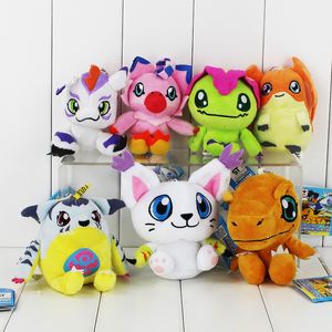 Дигимон плюшевые игрушки PATAMON AGUMON PALMON PIYOMON Gomamon Gabumon подвесной брелок чучел куклы