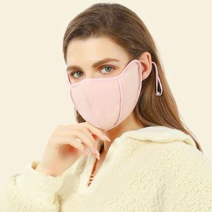 2021 Designer Face Mask Winter warm mask women eye-lifting facemask windproof plus velvet riding masks