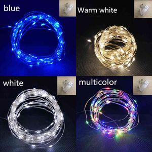 1M 2M 3M 10M LED Leds Battery Copper Wire Fairy Garland String Lights New Year's Decor Christmas Tree ations Home Y0720