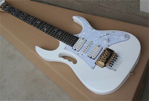 Jem 7v Steve Vai DiMarzio White 24 Frets Electric Guitar H-S-h pickups Floyd Rose Rose Tremolo