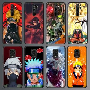N-Naruto Akatsuki Anime Telefonväska för Xiaomi RedMi Not 9S 9 8 10 Pro 8T 9C 9A 8A Silikon Mobil Smart Back Cover
