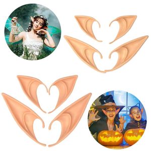 Christmas Decorations 1 Pair Cosplay Ears Pointed Fake Halloween Party Accessories Props Elf