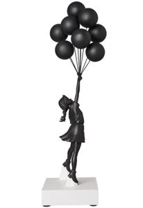 Ny Banksy Street Art Flying Balloons Girl Balloon Girl Sculpture Trend Decoration for Children58 * 15 * 15cm