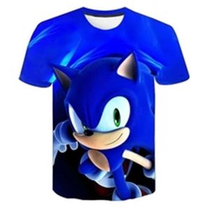 3D-Shirts großhandel-Super Sonic T Shirt für Jungen drucken Kinder Jungen Harajuku D Sommer Kinder Kurzarm Mädchen Tshirt Cartoon