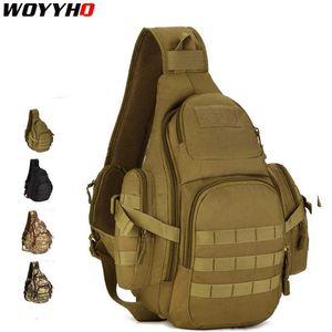 Homens 35l Tactical Ombro Mochila Molle Exército Ao Ar Livre Camping Sling Saco De Viagem Impermeável Militar Tático Caminhadas Mochila Sacos Q0721