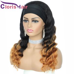 Colorido 1b 27 cabelos humanos onda solta peruca peruana Virgem Wig para mulheres negras raízes escuras mel loiro ombre lenço de glueless perucas de alta densidade