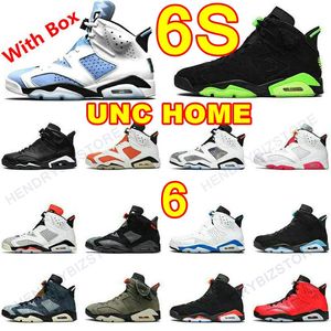 6S 6 UNC Home Bordeaux Mens Basketball Shoes Electric Green Black Cat Gatorade Midnight Navy Tinker Sport Blue Infraed Defining Moments RED Womens Sneakers Trainers