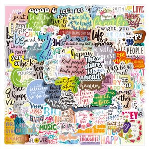 100 pz/lotto Hotsale Inspirational Graffiti Adesivi Per Laptop Skateboard Notebook Bagagli Bottiglia D'acqua Decalcomanie Per Auto Regali Per Bambini