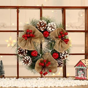 Декоративные цветы венки рождественский венок ручной подвесной кулон Гирленда Торговый центр Рождество