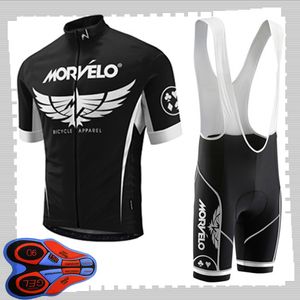 Pro Team Morvelo Cycling Short Sleeves Trikot (Trägerhose) Shorts Sets Herren Sommer atmungsaktive Rennradbekleidung MTB Bike Outfits Sportuniform Y21041599