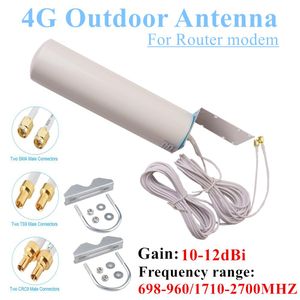 Wifi Anten CRC9 4G LTE Açık Antenler Su Geçirmez Kablosuz SMA OMNI Antenne 3G TS9 Ile 5 Metre Ile Çift Bağlayıcı Kablo Huawei ZTE Router Modem