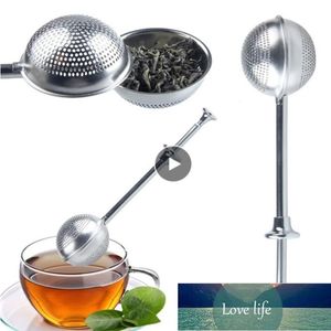 Mesh Tea Strainer Rostfritt Stål Te Infuser Återanvändbar Metall Te Bag Filter Loose Leaf Mugg Ware Green Strains Fabrikspris Expert Design Kvalitet