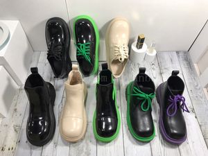 Prawdziwej skóry Casual Boots Martin Boot Classic Grube obcasy Designant Kobiety Krótkie buty Moda Piękne wysokiej jakości buty damskie z pudełkiem