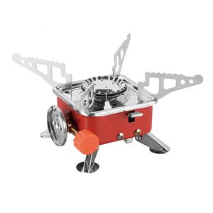 Outdoor Portable Square Gas Stove Hit Color Travel Picnic BBQ Gas Furnace Foldable Cooking Stove Outdoor Camping Combustor Tool 1216 Z2