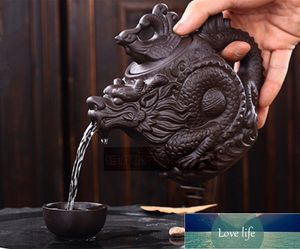 Kung Fu Teekannen Drache und Phönix Teekanne großes Fassungsvermögen lila Ton Teeset Wasserkocher Yixing Teekanne 530 ml Fabrikpreis Expertendesign Qualität neuester Stil Original