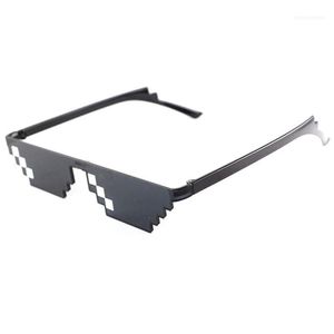 Wholesale trick glasses for sale - Group buy Sunglasses Sell Classic Pril Fool Funny Tricks Glasses Bit Pixel Deal With IT Toy Unisex Mosaic