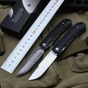 Tenafire GT962 Damascus складной нож D2 сталь G10 Easy Look Открытый Кемпинг Охота EDC Tool Multi функция Изысканные Подарочные Ножи Любимые