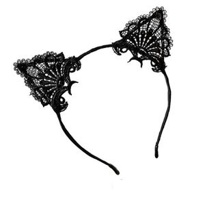 Lace Headband Gato Gato Girls Head Head Hoops Elastic Hair Fish Festa de Casamento Fotografia Estilo Estilo Headwear Mulheres Acessórios 9 Cores