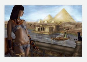 2021 Egypten pyramider Katten Handmålat HD-väggkonsttryck Original oljemålning på kanfas Högkvalitativ heminredning Multi-storlek inramad unfra