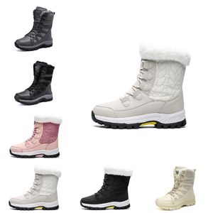 Damen-Schneestiefel, modischer Winterstiefel, klassische Mini-Knöchel, kurze Damen-Mädchen-Damen-Schuhe, dreifach schwarz, kastanienbraun, marineblau, für den Außenbereich und den Innenbereich