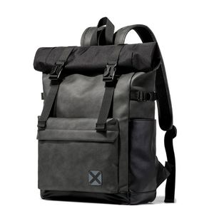 Luxus-Rucksack für Herren, Vintage-Leder, Schultasche, Damen-Reisehandtasche aus PU-Leder, große Kapazität, Laptop-Designer-Rucksäcke
