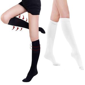 ソックス靴下太もも高圧縮ストッキング男性女性29-31cm圧力ナイロン静脈瘤静脈ストッキングトラベルレッグリリーフ鎮痛サポート