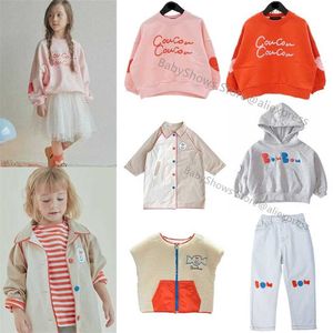 Korean Baby Girls Sweatshirts FW Fall Winter RJ Brand Kids Boys Pullover Cute Cotton Toddler Sweaters Autumn Child Clothes 211029