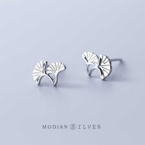 Simple 925 Sterling Silver Morning Glory Stud Earrings for Women Girl Hypoallergenic Cute Jewelry With Earplugs 210707