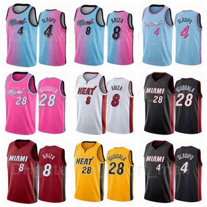 プリントバスケットボールVictor Oladipo Jersey 4 Trevor Ariza 8 Andre Iguodala 28赤ブラックホワイトブルーサイズS~XXXL