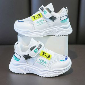 Para crianças calçados para meninos meninas casuais qualidade alta top apartamentos correndo sapatos esportes sneaker luz verão andar g1025