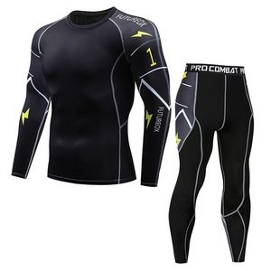 Model Thermal Ondergoed Mannen Sets Compression Sweat Quick Drying Long Johns Fitness Bodybuilding Shapers